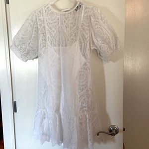White lace dress